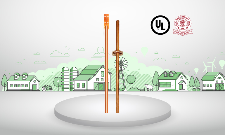 Copper Bonded earthing Electrodes Chennai Manufacturers